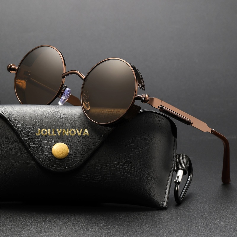 Men Polarized Classic Gothic Steampunk Sunglasses 4065327