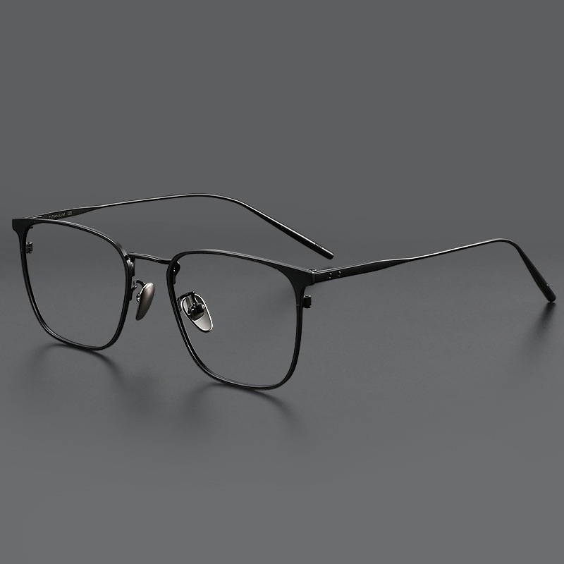 MEN’S BUSINESS CASUAL ULTRA-LIGHT STEEL TITANIUM ANTI-BLUE LIGHT FLAT MIRROR