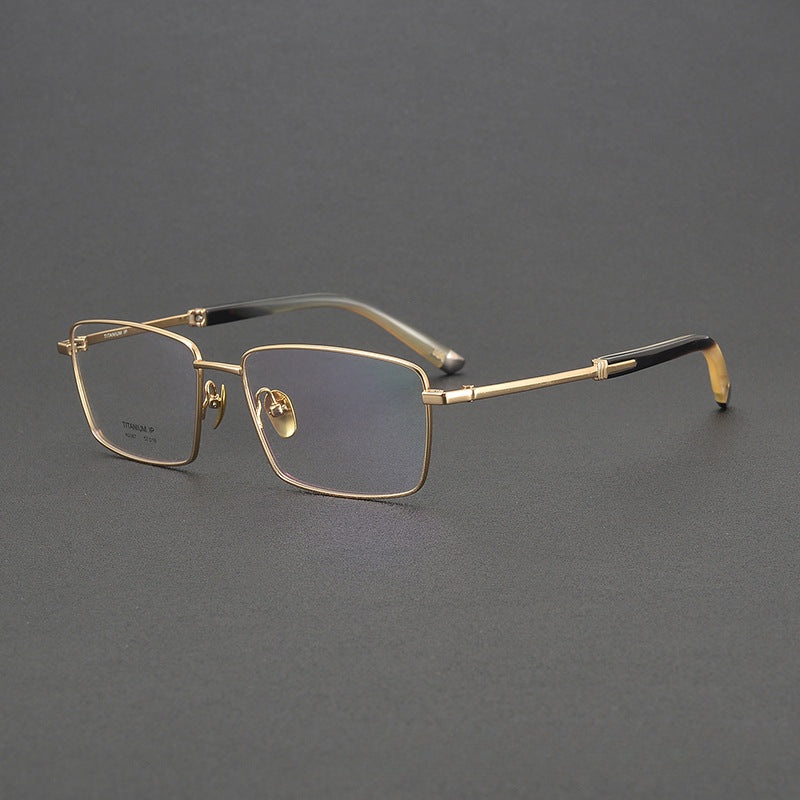 Natural Horn SeriesBalogun Vintage Titanium Rectangle Glasses Frame