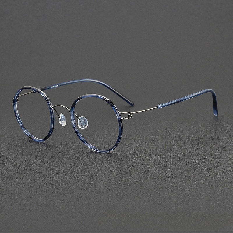Osch Vintage Titanium Round Glasses Frame