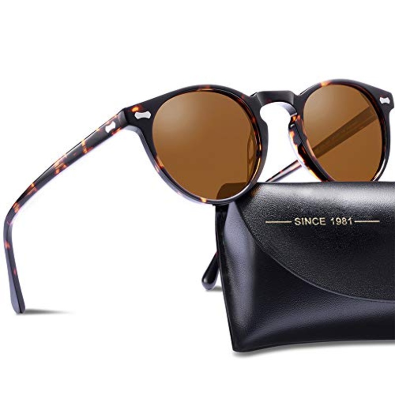 Vintage Polarized Sunglasses for Men UV400 Protection Retro Fashion Eyewear Hand-crafted Acetate Frame CA5288L