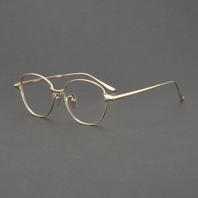 Waryn Vintage Titanium Round Glasses Frame