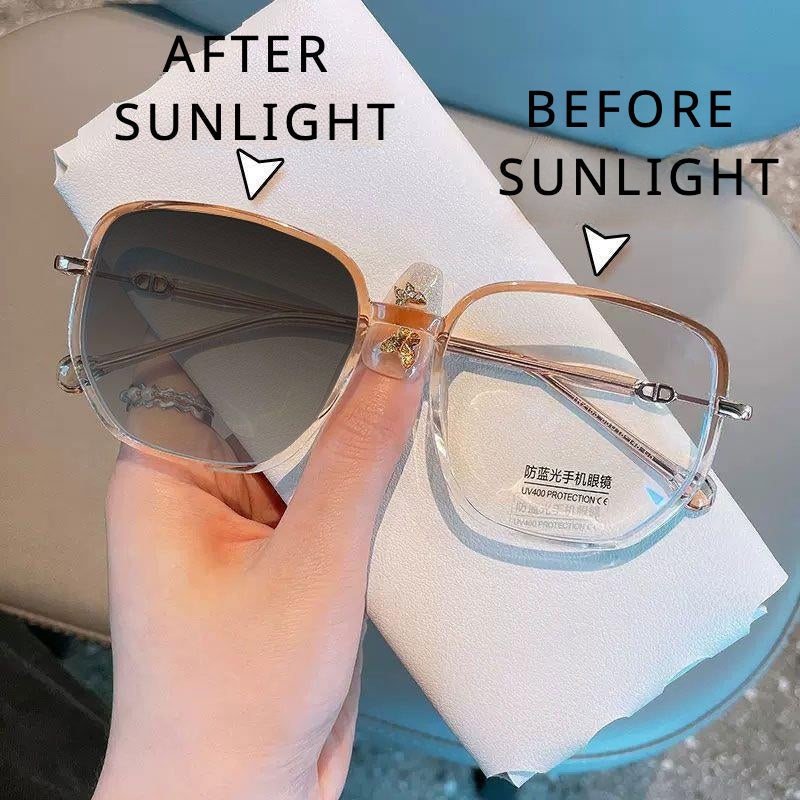 WOMEN’S DIAMOND PHOTOCHROMISM ANTI-BLUE LIGHT PRESBYOPIA GLASSES