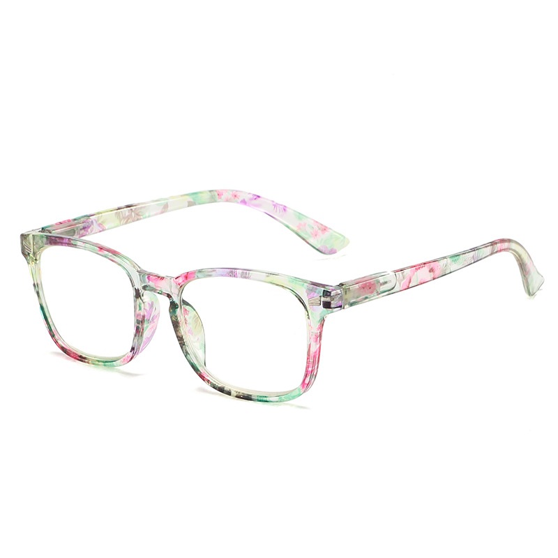 WOMEN’S FASHION PRINTED LARGE FRAME ANTI-BLUE LIGHT READING GLASSES