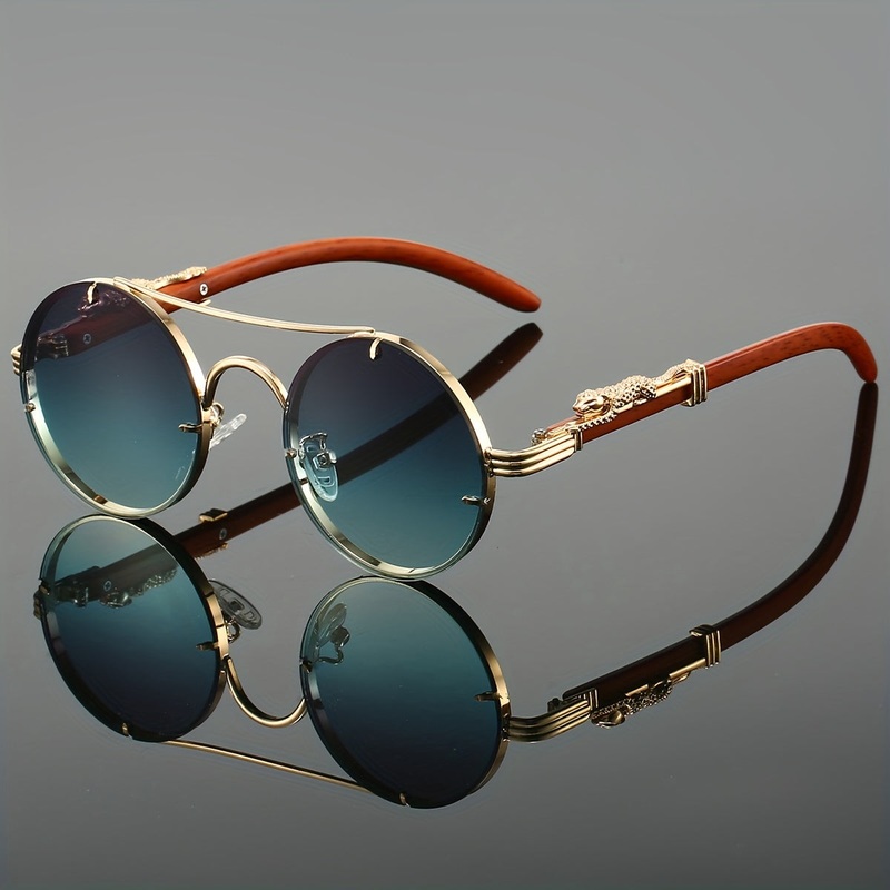Anti-Reflective Gradient Lenses Leopard Detail Hinges