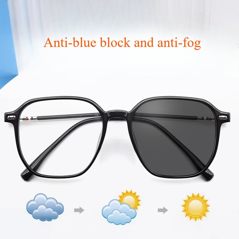 High-definition intelligent color-changing anti-fog reading glasses
