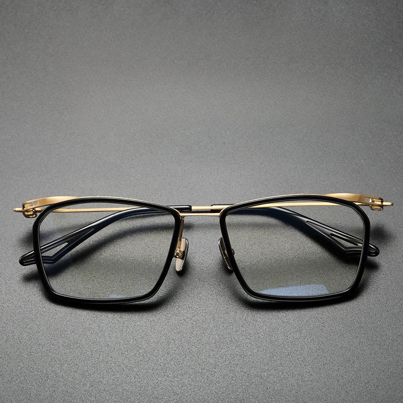 Hudon Versatile Rectangle Pure Titanium Glasses Frame