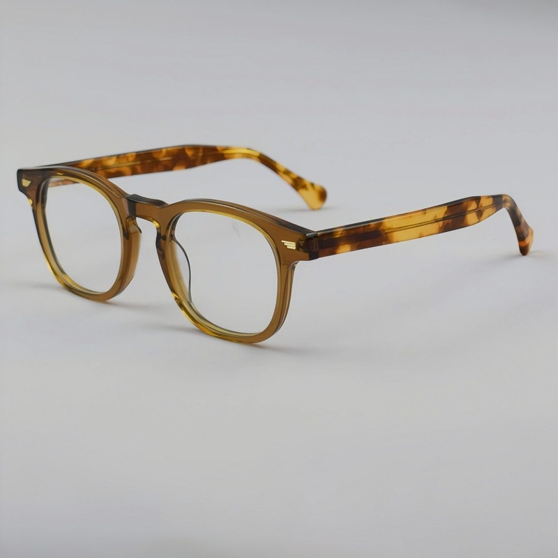 Jaclyn Retro Round Acetate Glasses Frame