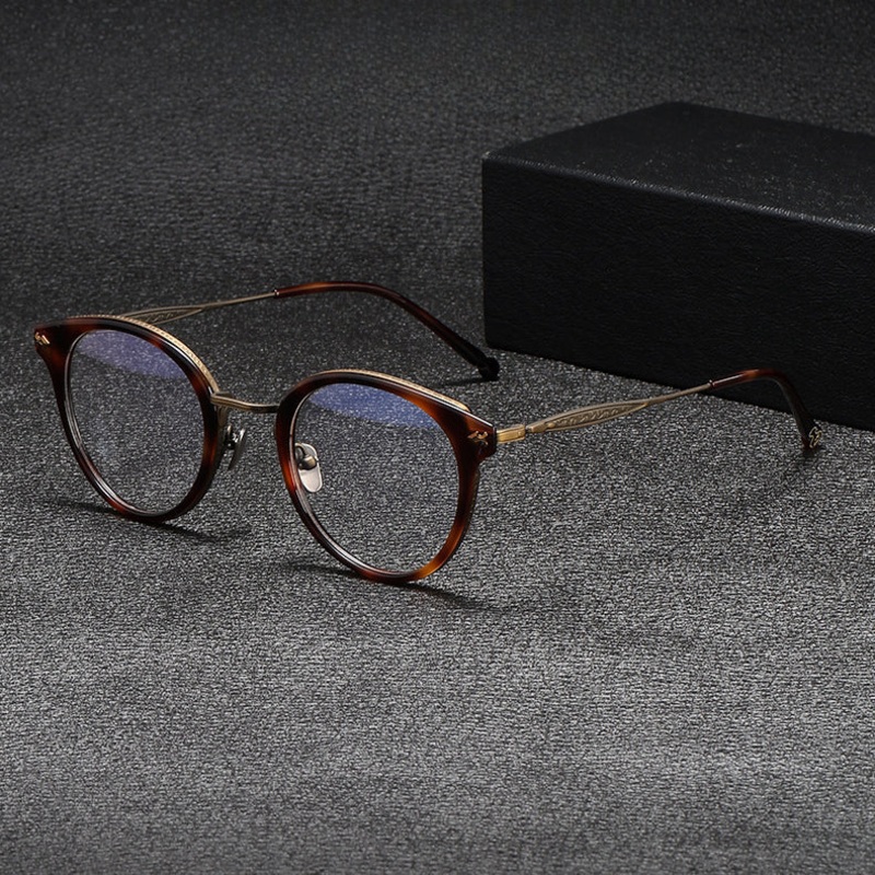 Muchow Vintage Round Pure Titanium Glasses Frame