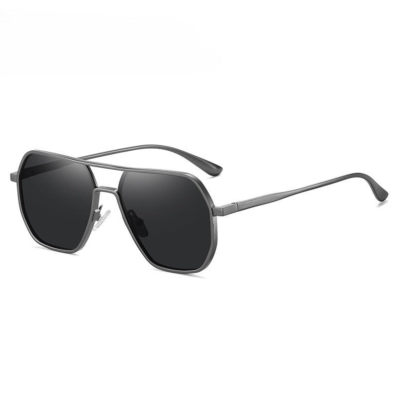 New Irregular Aluminum-Magnesium Men’s Sunglasses