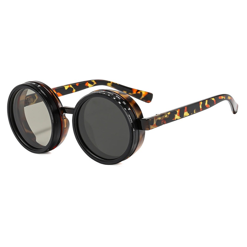 Saha Retro Round ND Dimming Sunglasses