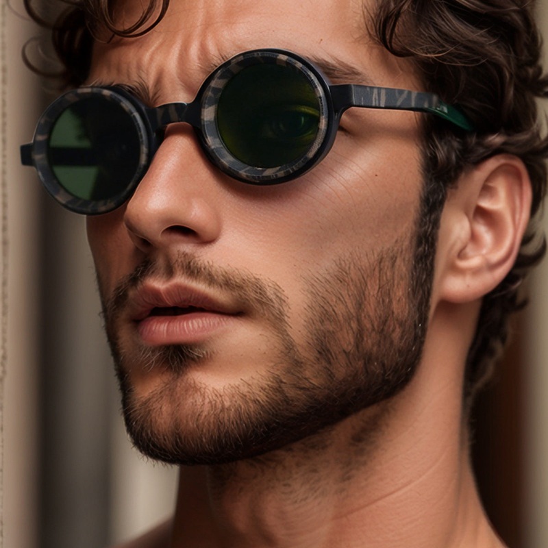 Tuon Retro Round ND Dimming Sunglasses