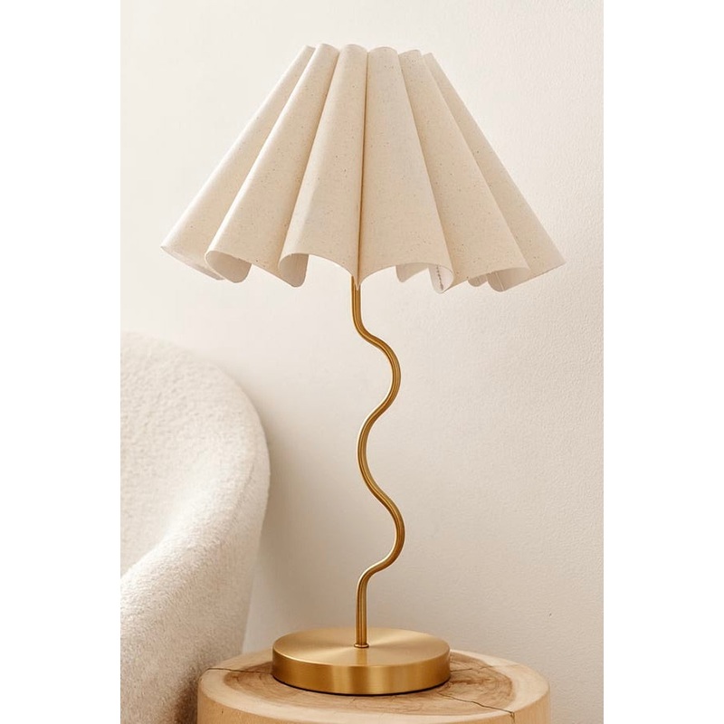 Cora Gold Natural Table Lamp