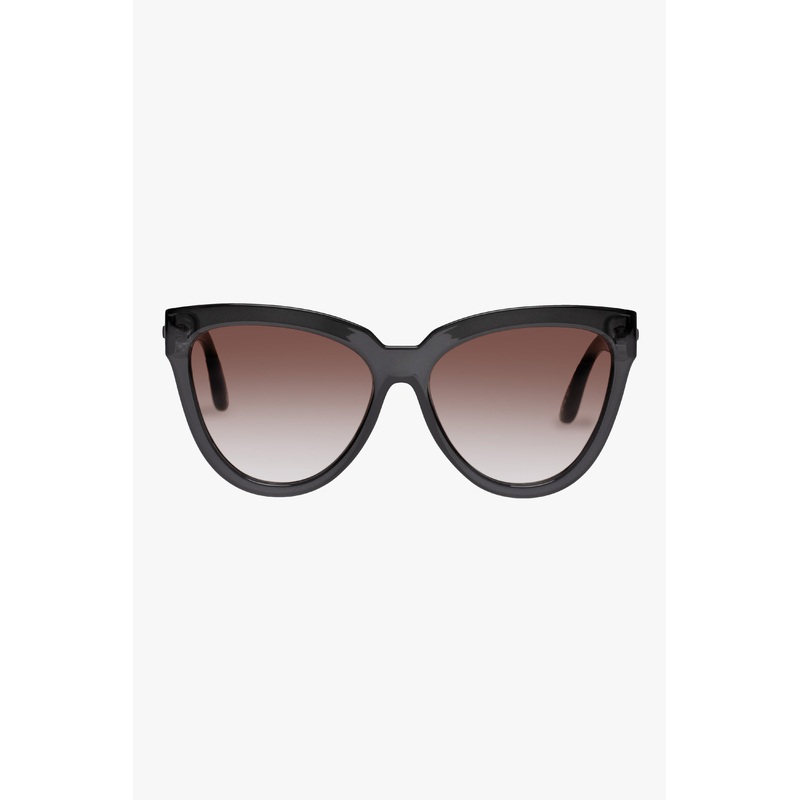 Liar Liar Oversized Cat Eye Charcoal Brown Lens Sunglasses