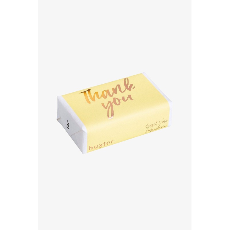 Thank You Lemon Rose Gold Script Soap