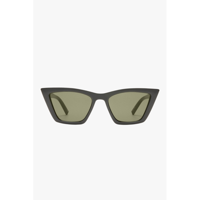 Velodrome Black Cat Eye Brown Mono Lens Sunglasses