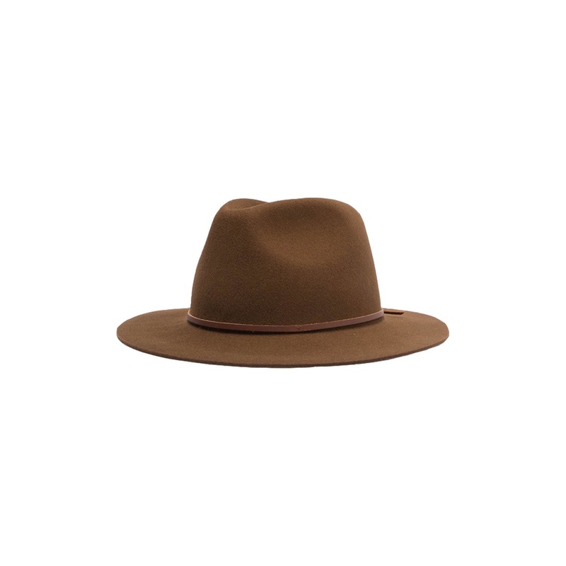 Wesley Packable Fedora Coffee Hat