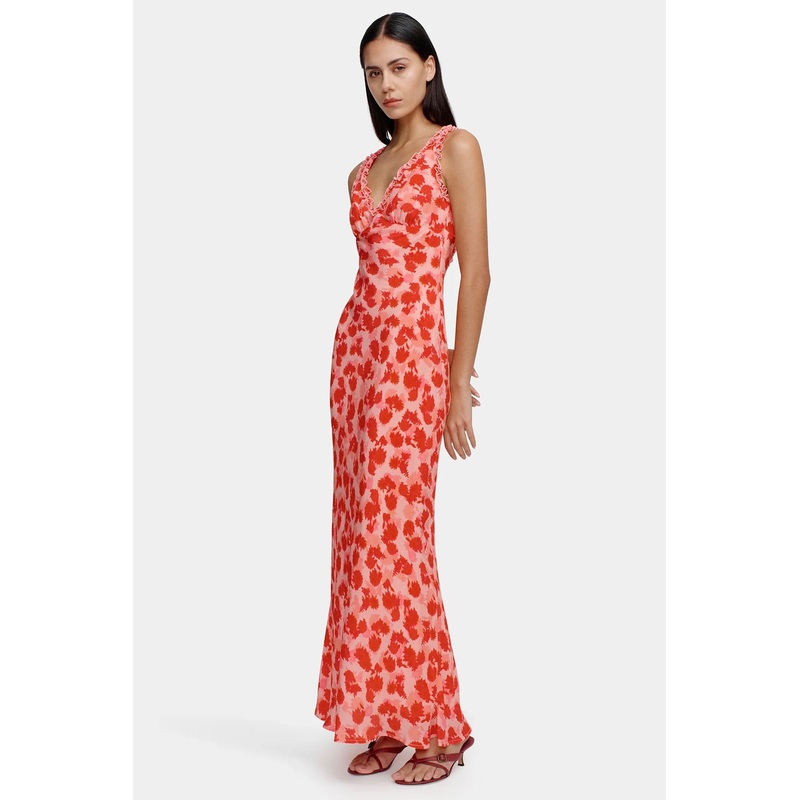 Bella Strawberry Fields Backless Maxi Dress