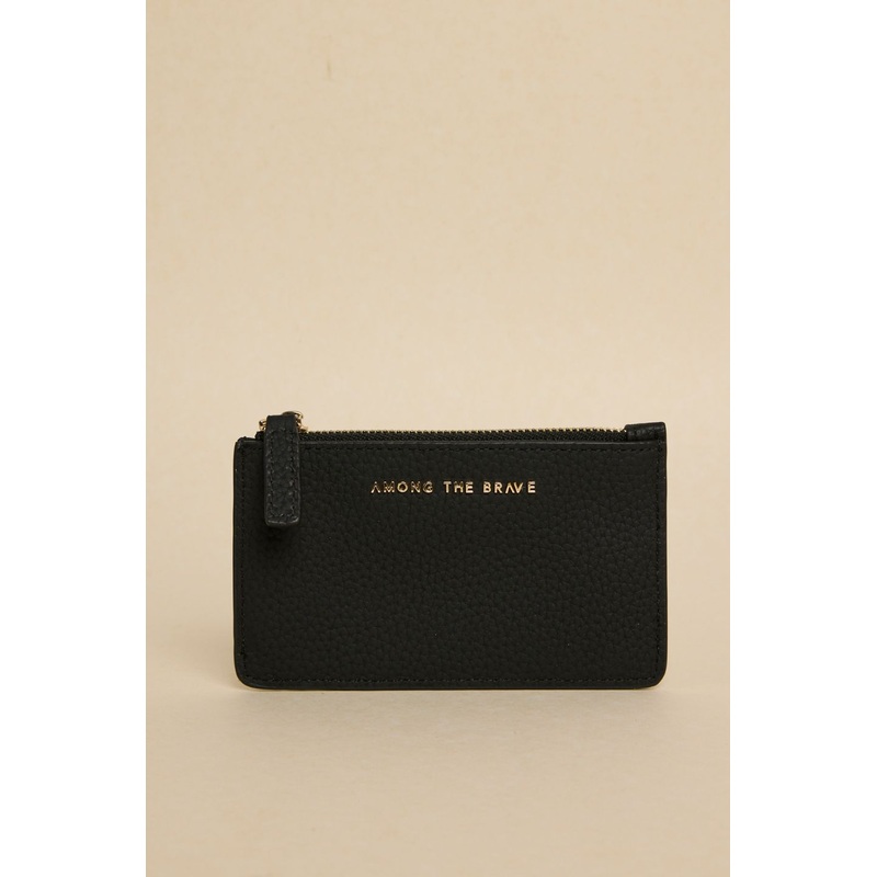 Black Leather Card Holder