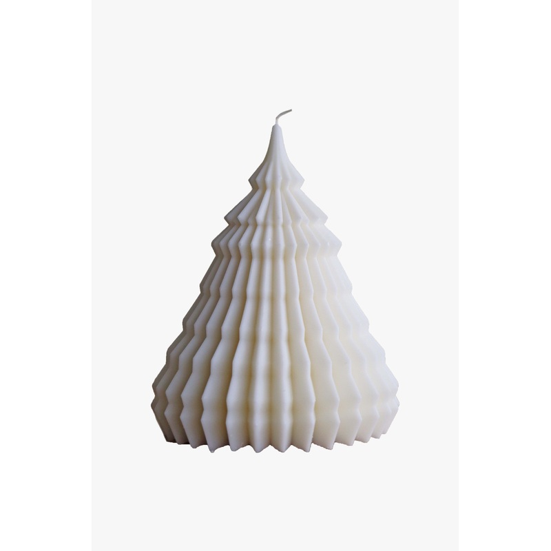 Christmas Tree White Frankinscence and Ginger Decorative Candle