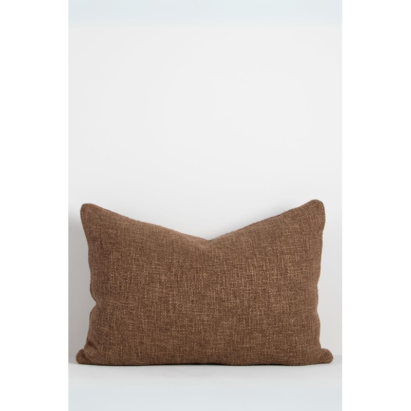 Cyprian Textured Cocoa Feather Inner 40x60cm Cushion