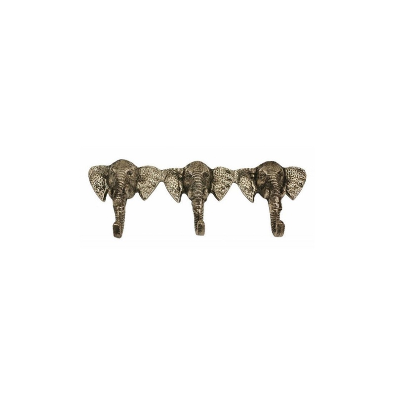 Elephant Hooks in Antique Nickel Finish 300x50x110cm