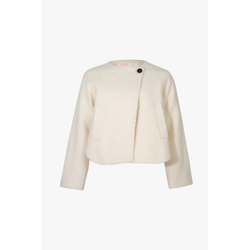Let’s Go To The Crop Ivory Jacket