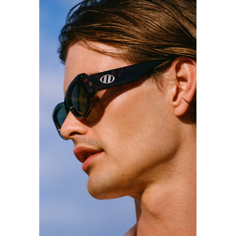 Monopoly Tort Narrow Khaki Mono Lens Sunglasses