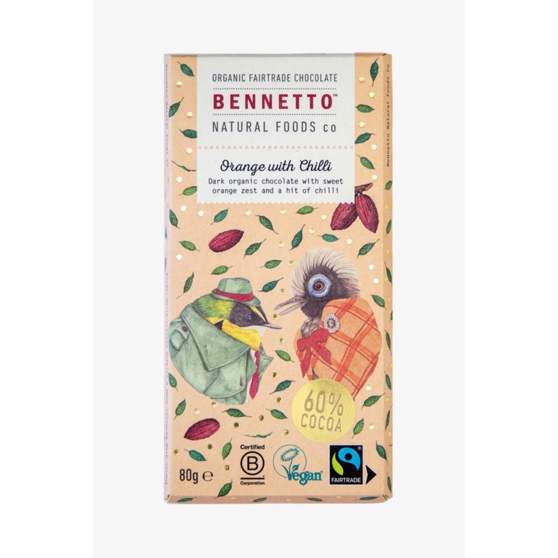 Orange Chilli 80g Orange Fairtrade Chocolate