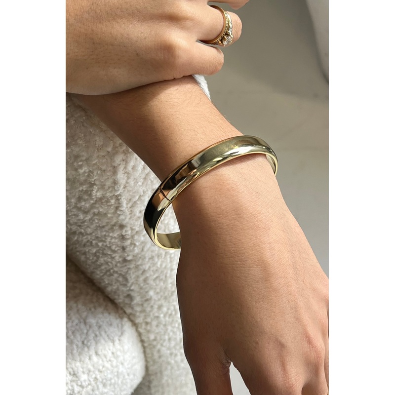 Solid Gold Plated Bangle
