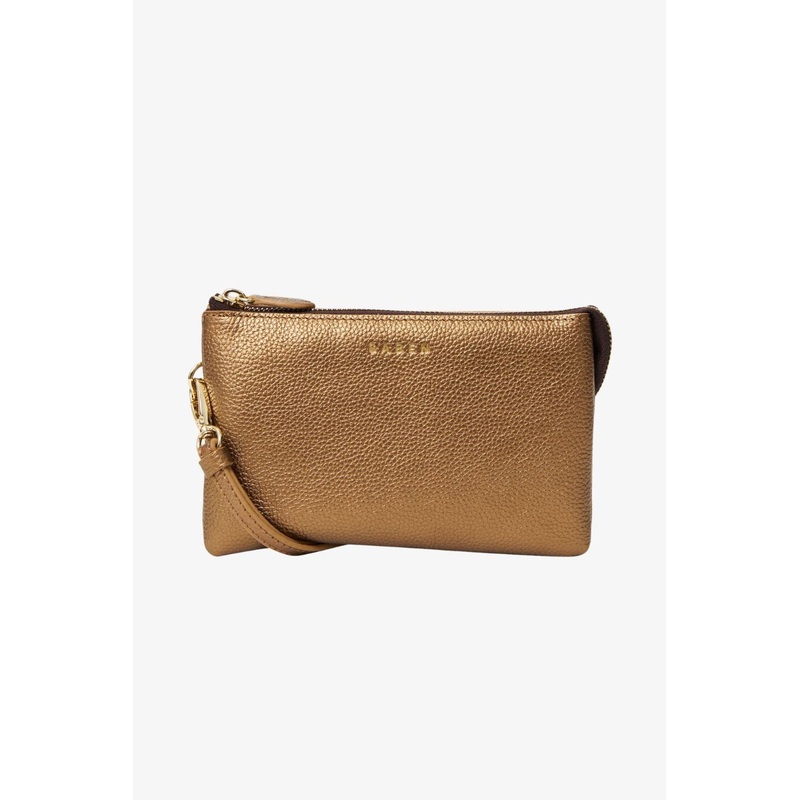 Tilly Brushed Bronze Leather Crossbody Bag