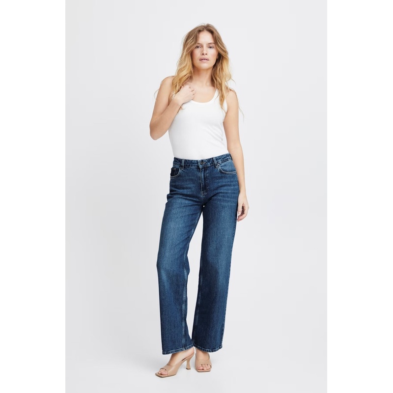 Vega Medium Blue High Wide Jean