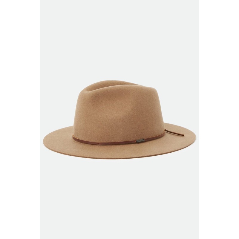 Wesley Fedora Lion Tan Wool Felt Hat