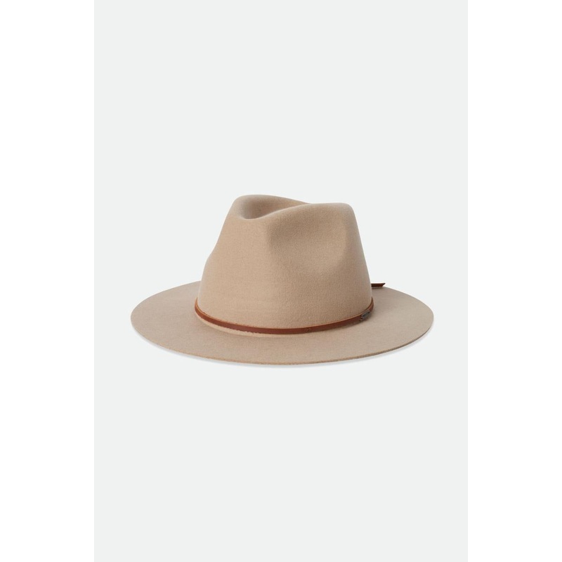 Wesley Sand Brown Fedora Hat