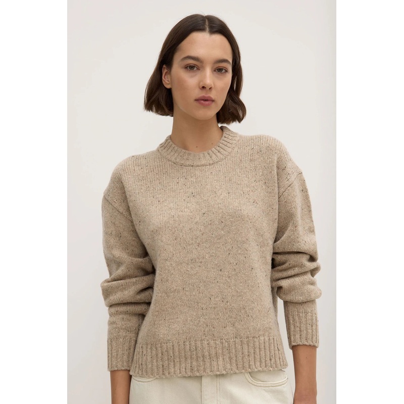 Beau Stone Marle Merino Knit
