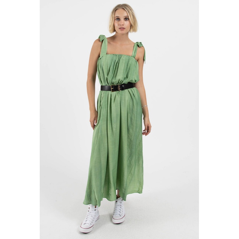 Bowie Apple Tie Strap Midi Dress