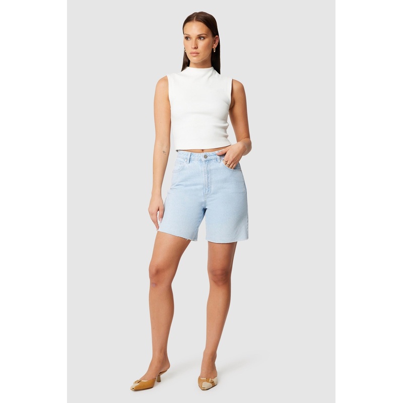 Carrie Kate Light Blue Denim Short