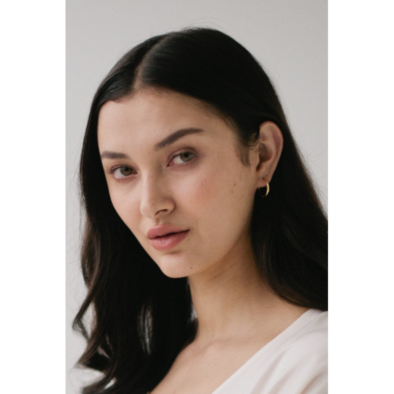 Hoop Gold Huggies EOL Earrings