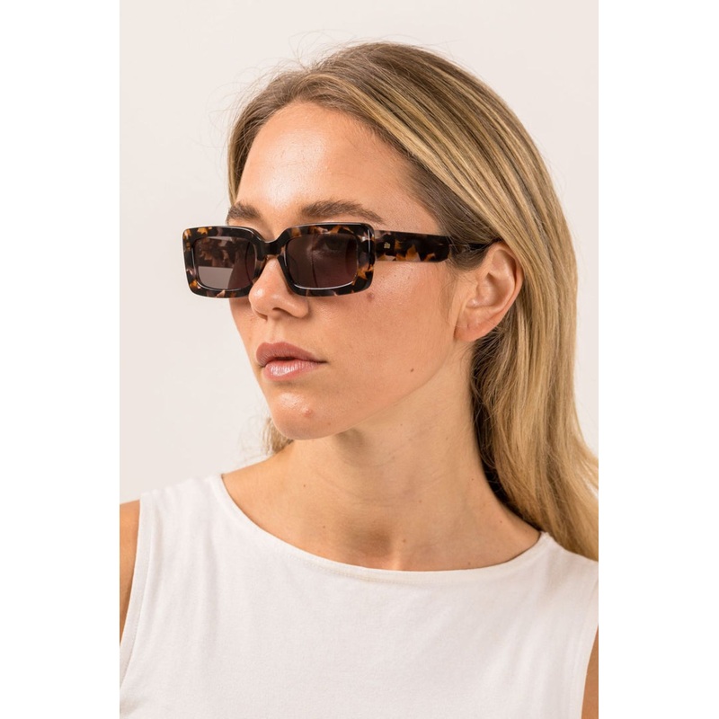 Odessa Tort Rectangular Sunglasses