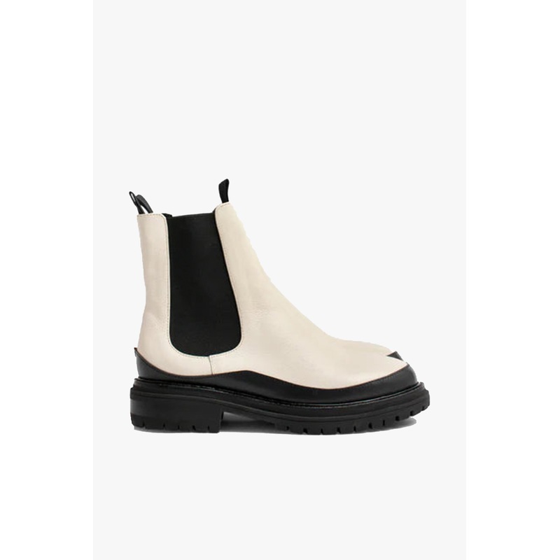 Otis Vanilla Leather Chunky Boot
