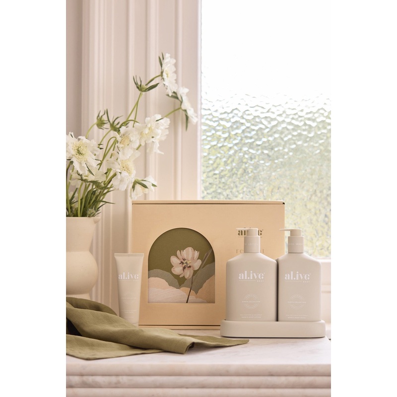 Sea Cotton & Coconut Wash + Lotion Duo + Hand Cream LE Retreat Gift Set