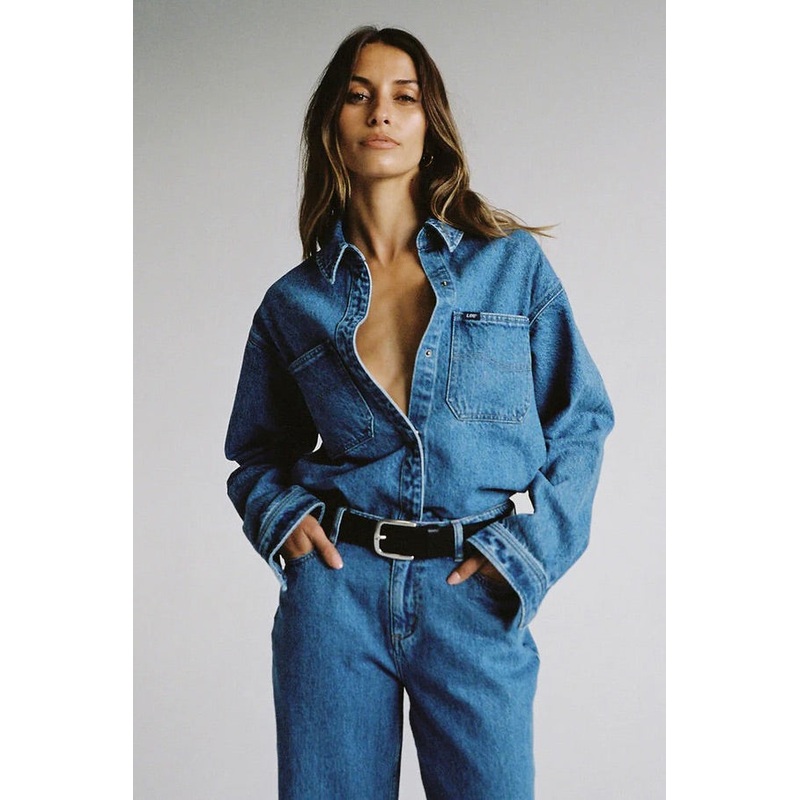 Signature Indigo Dust Relaxed Denim Shirt