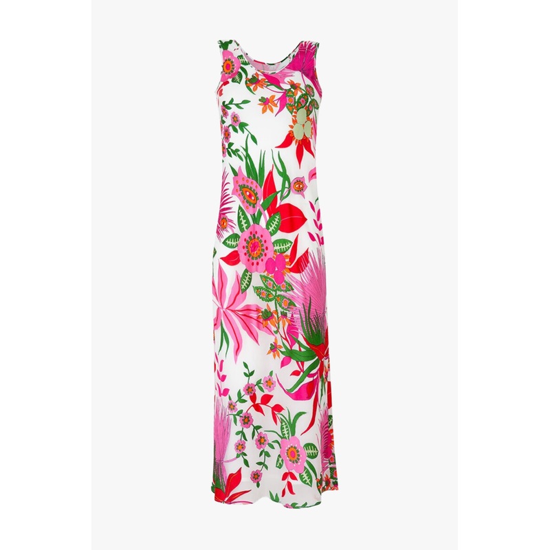 South Beach Pink Floral Maxi Dress