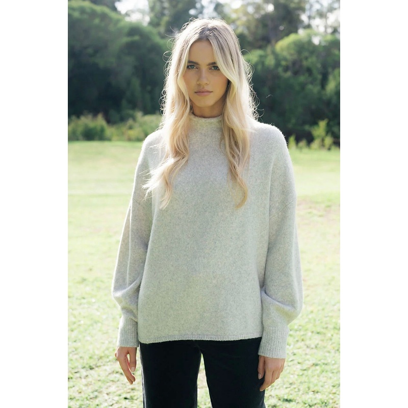 Chantae Snow High Neck Knit Jumper