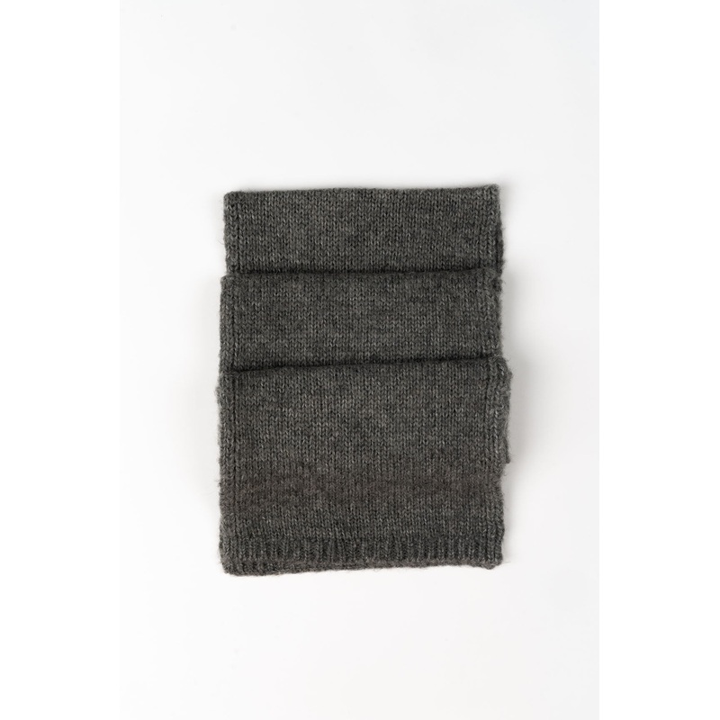 Fortune Grey Wool Scarf