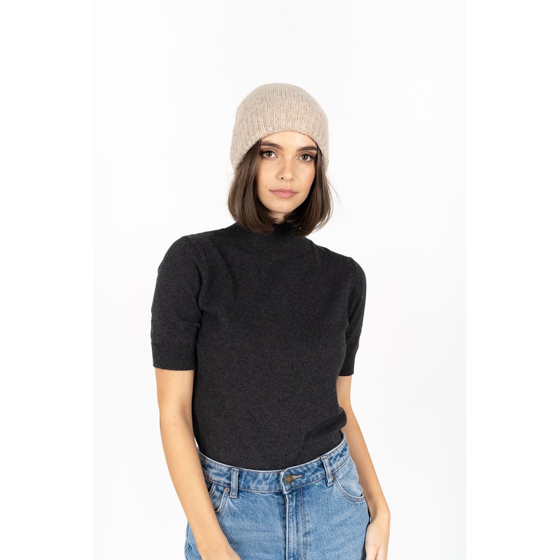Fortune Hazelnut Wool Beanie