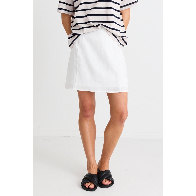 Palma White Mini Skirt