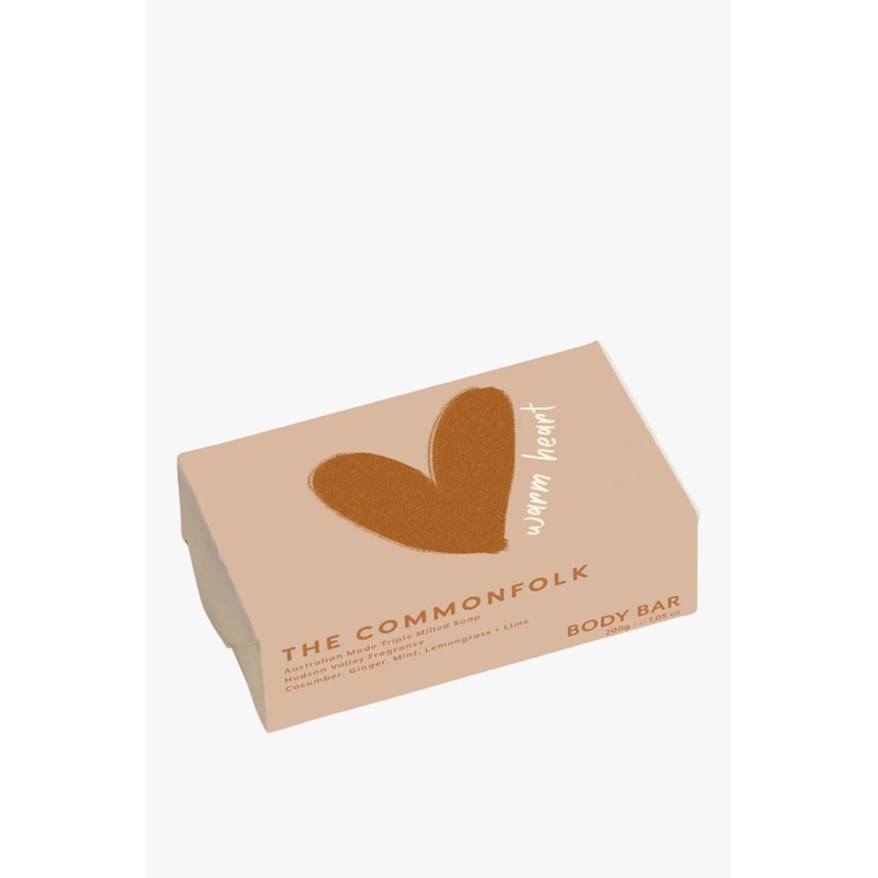Warm Heart Cucumber Mint Lemongrass + Lime 200g Body Bar