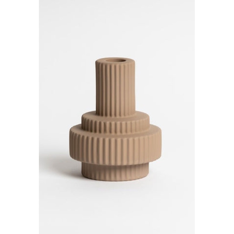 Burj Pastel Brown Candle Holder