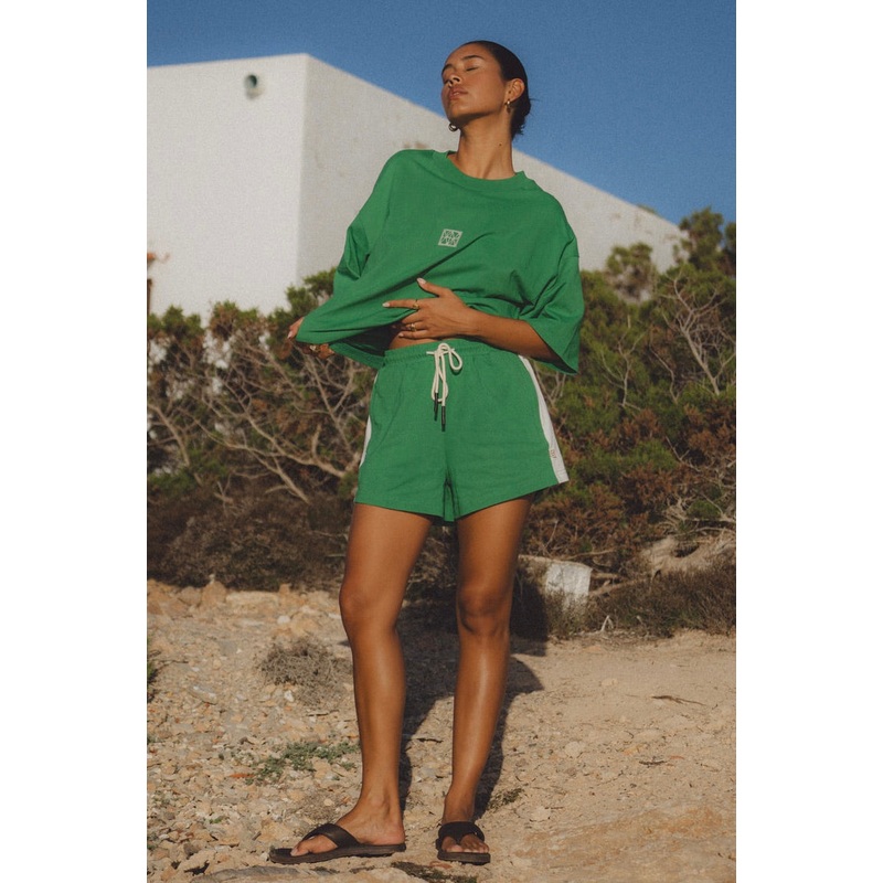 Classic Deep Green Cotton Tee